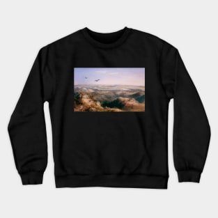 Junction of the Yellowstone and Missouri by Karl Bodmer Crewneck Sweatshirt